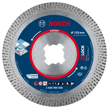 Bosch Expert HardCeramic X-lock Diamantschijf 125mm Keramisch 1 Bosch Expert HardCeramic X-lock Diamantschijf 125mm Keramisch