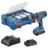 Bosch Professional Accuschroefmachine GSR 18V-21, 2x 1,5Ah Accu & 63 Accessoires In Special AC Case